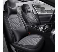 FROON Fundas de asiento de coche universales Set para Hyundai Elantra Tucson Accent Azera Equus Genesis Ioniq Sonate Veracruz XG350 Kona Nexo Auto Accesorios, Gris Lujo