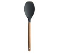 FROON Juego de Utensilios Pala con Mango Largo de Madera, Juego de Utensilios de Cocina con Cabeza de Silicona, cucharas de Grado alimenticio, espátula, Cepillo para cocinar para Accesorio