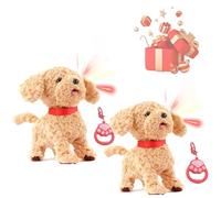 Froplay Dog con Touch Sensing, Voice Mimic, Interactive Plush Puppy Dog Toys, Playful Interactive Pup con Leash Remote Control For Boys Girls 2pcs