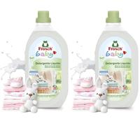 Frosch Baby - Detergente Líquido de Lavadora para Ropa de Bebé, Apto para Pieles Sensibles, Producto Ecológico y Hipoalergénico - Reduce el Riesgo de Irritación - 1.5 L (Paquete de 2)