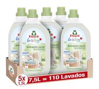 Frosch Baby - Detergente Líquido de Lavadora para Ropa de Bebé, Apto para Pieles Sensibles, Producto Ecológico y Hipoalergénico - Reduce el Riesgo de Irritación - Pack de 5 Unidades x 1.5 L