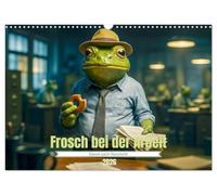 Frosch bei der Arbeit- Dienst nach Vorschrift (Wandkalender 2026 DIN A3 quer), CALVENDO Monatskalender: Ein Strohhut-Frosch macht seinen Job.