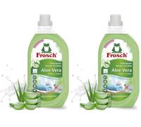 Frosch - Detergente Líquido Concentrado Ecológico Aloe Vera para Lavadora, Ropa Limpia e Impecable en el Lavado, Apto para Todo Tipo de Tejidos menos Lana y Seda - 1.5 L (Paquete de 2)