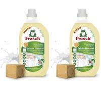 Frosch - Detergente Líquido Concentrado Jabón Natural para Lavadora, Ropa Limpia e Impecable en el Lavado, Apto para Todo Tipo de Tejidos menos Lana y Seda - 1.5 L (Paquete de 2)