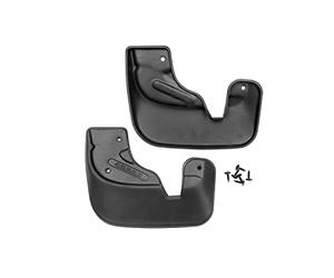 FROSCH EXP.SGFJK001 Guardabarros de Coche a Medida, Aletas Guardabarros, Aletas de Barro de Coche, 2 Piezas con Kit de fijación Delantero/Trasero, Negro