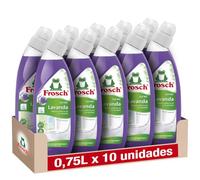Frosch - Gel WC, Limpiador de Cal y Residuos Para Inodoro, Higienizante con Lavanda - Pack de 10 Unidades x 750 ml