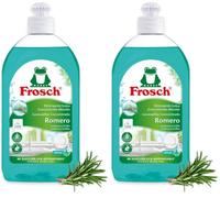 Frosch - Lavavajillas a Mano Líquido Concentrado Ecológico Romero, Limpieza e higiene eficaz, PH Neutro - 500ml (Paquete de 2)
