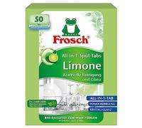 Frosch Limonen - 50 pastillas para lavavajillas con frescor limón (1000 g), 50 unidad, 1