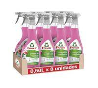 Frosch - Limpiador Antical Vinagre de Frambuesa, Elimina las Manchas de Cal y Suciedad del Baño, Eficacia desincrustante - Pack de 8 Unidades x 0,5 L