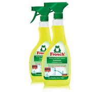 Frosch Natural Lemon - Botella de spray limpiador de ducha y baño, 500 ml (paquete de 2)