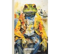 Frosch Notizbuch: A5 liniertes Heft (6x9) - Geschenk für Froschliebhaber - Tier Journal - 100 Seiten