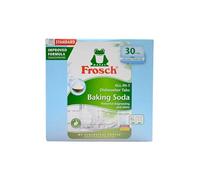 Frosch Pestañas automáticas para lavavajillas con bicarbonato de sodio, 30 pestañas, solución de limpieza potente y ecológica