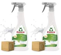 Frosch Quitamanchas Ropa 500ml - Spray Quitamanchas Textil Natural para Manchas Difíciles - Sin Microplásticos - Para Ropa Blanca y Color (Paquete de 2)