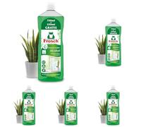 Frosch - Recambio Limpia Cristales Ecológico con Alcohol, Limpieza Eficaz de Cristales y Superficies Lisas - 1 L, Empaque puede variar (Paquete de 5)