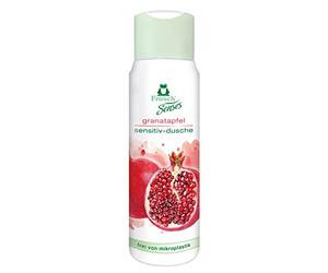 Frosch Senses Granada Sensitiv-Duschgel de ducha adecuado para pieles sensibles, pH neutro y vegano, sin microplásticos, cuidado corporal, transparente, 1 unidad (1 x 300 ml)