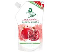 Frosch Senses Granada Sensitive - Gel de ducha para pieles sensibles, pH neutro y vegano, sin microplásticos, cuidado corporal, transparente, bolsa de relleno, 500 ml