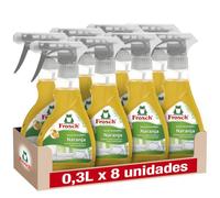 Frosch Spray Lavavajillas Naranja Pack 8x300ml - Limpiador Desengrasante Ecológico con Extractos Naturales - Elimina Grasa e Incrustaciones