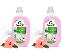 Frosch - Suavizante Concentrado Liquido Ecológico con Flor de Hibisco, Apto para Ropa Blanca y de Color, Protege y Revitaliza el Color y Fibras del Tejido, Dermatológicamente Testado - 900ml