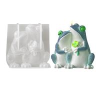 Froschkerzenform | 3D Silikonform Für Frösche | Aromatherapie-Gipsform | Für Seife, , Zement, Harz, Bastelarbeiten, Deko Für Zuhause, Familie, Freunde, Feiertage, , DIY Liebhaber