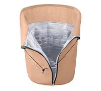 Frost Covers, Outdoor Plant Protector, Winter Plants Shield, Drawstring Closure, Zipper Access, Breathable Fabric, Frost Resistant, Garden Shade for Vegetables Grass Lawns Tomatoes 27.56x25.59 Inches