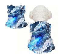 Frost Dragon Breath XS - Ropa para mascotas para perros pequeños, bonito traje de verano para cachorros, ropa suave y transpirable para mascotas para gatos
