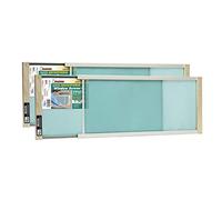 Frost King 2AWS1145 WB Marvin - Pantalla Ajustable para Ventana, 10 Pulgadas de Alto x se Adapta a 25-45 Pulgadas de Ancho (Paquete de 2), Color Natural