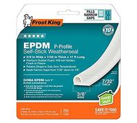 Frost King x-treme goma Burlete cinta, v28wa-p-section de grosor 3/8 "W, 7/32" T, 17 (L, color blanco