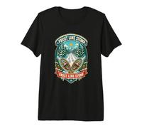 Frost Line Stomp Raquetas Sendero Bosque Invernal Camiseta Premium