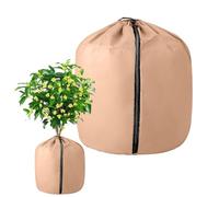 Frost Plant Covers, Plant Winter Protection Pot with Drawstring and Zipper, Protector Shade for Grass, Vegetable, Lawn, Tomato, Blueberry, Strawberry, Landscape, Gardening, Yard, 27.56x25.59 Inches