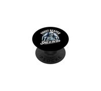 Frost Reaper - Esqueleto Azul Sunburst Gothic Ice Death PopSockets PopGrip Adhesivo