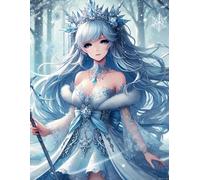 Frosted Dreams: Lined Notebook with Winter Forest and Ice Queen Design: Perfect for Dreamers, Creatives, and Winter Enthusiasts | 8.5x11 Inches, 100 Pages, 34 Lines