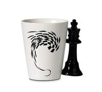 Froster Taza Ajedrez - Rey, Taza de té o café de 350 ml en caja negra, Regalo de Ajedrez, Regalo para Jugador de Ajedrez
