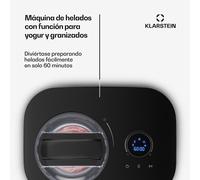 FrostFusion máquina de helados, fabricante de granizados y yogur con compresor | 1 l | 100 W Klarstein