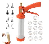 Frosting Piping Tips - Inyector de crema floral, moldeador de postres | Puntas de piping para helado floral, inyector de crema para decoración de tartas, molde para moldear postres con soporte de