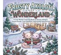 Frosty Axolotl Wonderland: A Cute Winter Coloring Book of Snowy Villages, Frozen Ponds, Cozy Sweaters, and Axolotl Adventures
