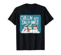 Frosty Friends: Chillin con mi Traje de Diciendo Snowmies Camiseta