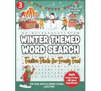 Frosty Season Winter Word Search: 110 Large Print Puzzles • Winter Activity Book for All Ages Brain Games, Word Search for Adults, Kids & Senior ... (Winter Brain Games & Word Search Series)