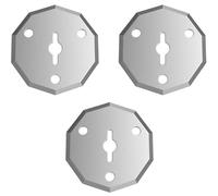 FrostyFlair Juego de 3 Cuchillas de Repuesto rotativas para Tijeras eléctricas C8 Nano, Cuchillas para Cortar cartón y Repuesto para Papel, Tela, Cuero y plástico