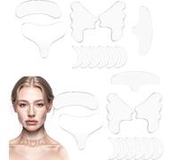 FrostyFlair parches de silicona contra arrugas, 22 piezas reutilizables para el rostro