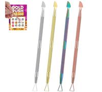 FrostyFlair Rascador de Lotería, Juego de 4 Herramientas Rascadoras de Acero Inoxidable, Resistentes Accesorios para Billetes, Etiquetas y Tarjetas de Regalo con Caja de Almacenamiento