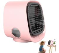 Frostyfuse enfriador,frosty fuse aire acondicionado,frostyfuse,Oribreeze Air Conditioning, Oribreeze Air Cooler, Water Cooled Air Conditioning,New Upgrade Desktop Air Conditioner-Pink
