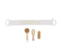 Frotador De Espalda Exfoliante De Sisal Con Mango, Superficie Texturizada Rugosa, Arandela Trasera De Espuma Suave Y Versátil Para Ducha, 4 Uds.
