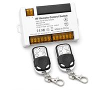 Frotlvm interruptor de control remoto RF inalámbrico AC 90v - 250V 4 canales 433MHz interruptor de lámpara universal 110V 220V RF relé interruptor receptor controlador con 2 llaveros transmisor