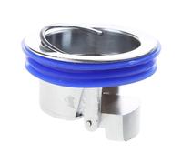 Frotox Núcleo de drenaje con inhibidor de olores, núcleo desodorante antirreflujo, inserto de drenaje de agua de ducha, tapón de drenaje, núcleo de alcantarillado, plata, 4,2 x 4,2 x 3 cm