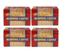 Frou Frou Galletas originales de café matutino aptas también para hornear pasteles y pastelería, 4 paquetes de 90 g
