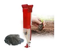 Froulaland Manual ajustable Fertilizante Agrícola Aplicador de Fertilizante Esparcidor de Fertilizantes Jardín Sembradora de Mano Plantador de verduras (tubo único)