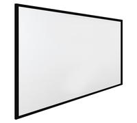 Froulaland Pantalla de proyección con pantalla enrollable básica para cine en casa y negocios, fácil montaje y uso, 100 pulgadas, 16:9, marco fijo, pantalla HD 4K, cine en casa 3D, aluminio y PVC