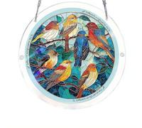 FROVOL Rompecabezas acrílicos para colgar en la ventana, atrapasueños de 8 pulgadas, rompecabezas acrílicos, decoración de jardín para mujeres, hombres, mamá, regalo de cumpleaños, decoración del