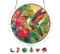 FROVOL Rompecabezas acrílicos para colgar en la ventana, atrapasueños de 8 pulgadas, rompecabezas acrílicos, decoración de jardín para mujeres, hombres, mamá, regalo de cumpleaños, decoración del