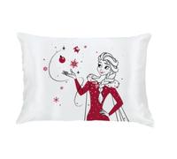 Frozen 2 Beauty - Funda de Almohada Reversible estándar de satén Sedoso de 50.8 x 76.2 cm, Ideal para el Cabello y la Piel, Producto Oficial de Franco Collectibles